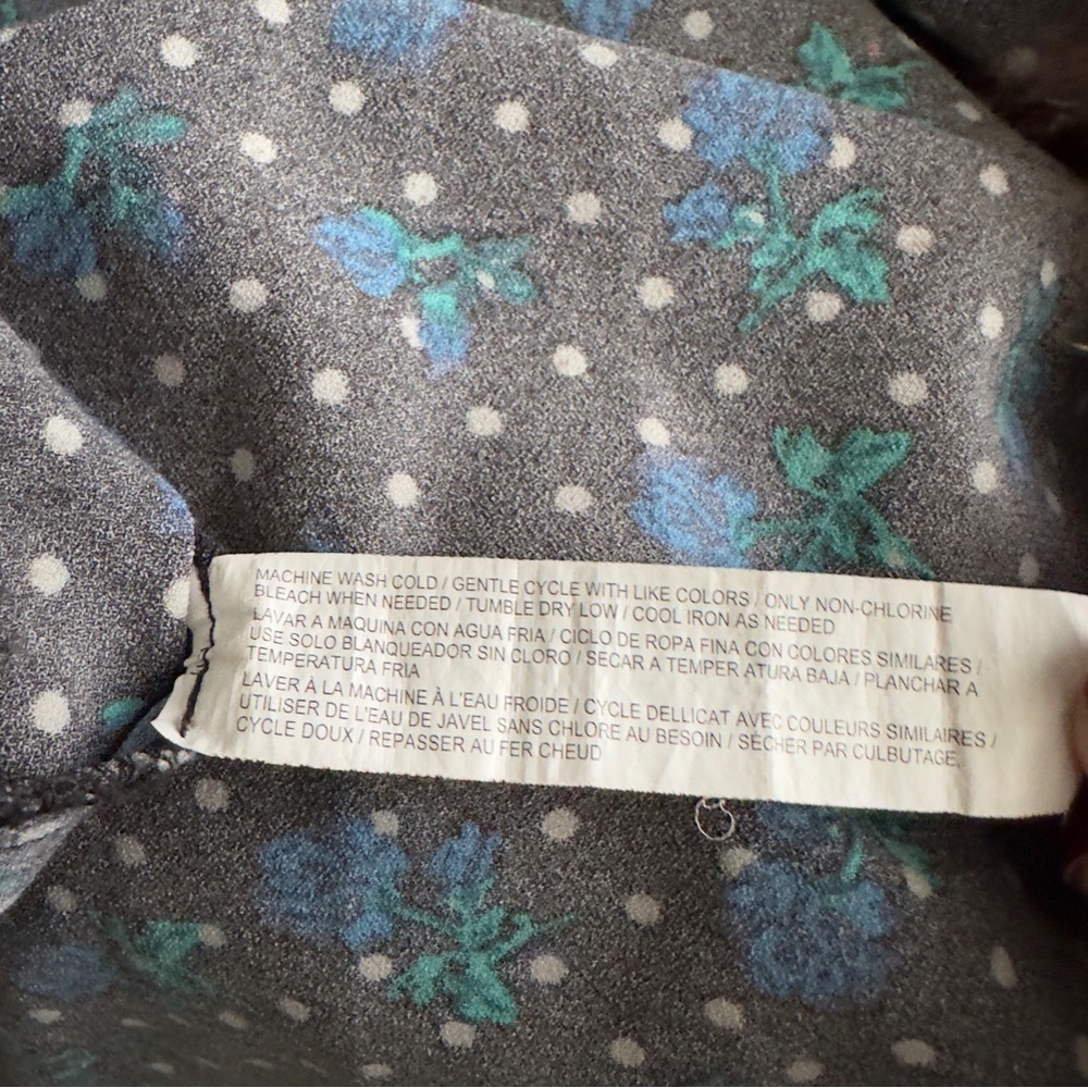 Draper James X ELOQUII Forget Me Dots Floral Drop Waist Flounce Dress - Size 16 - Picture 13 of 13